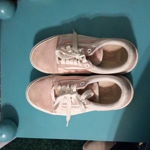 Pink and White Vans